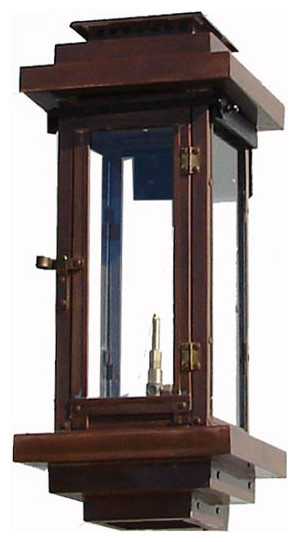 Contemporary Copper Gas Lantern Outdoor Wall Lights Contemporary Copper Gas Lantern