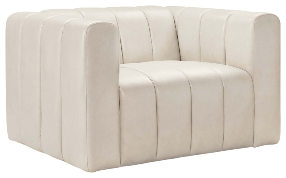 Lucas 100 Top Grain Leather Chair Contemporary Armchairs And