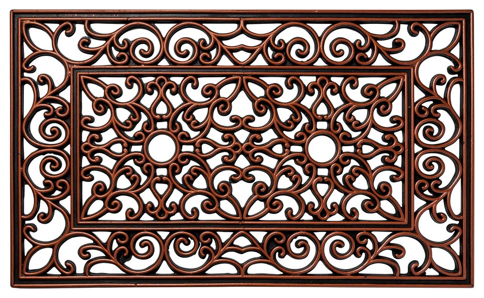 Unbelievable Mats 18 X 30 Rubber Cast Iron Bronze Door Mat