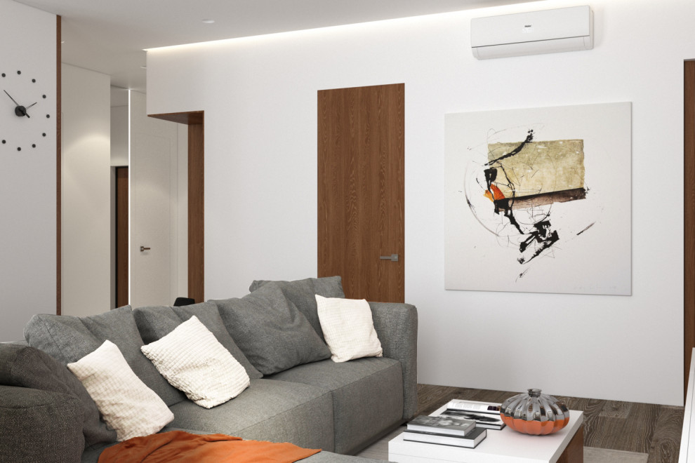 Монохромный с деревом