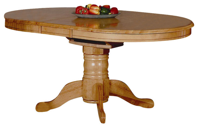 Erfly Leaf Dining Table In Light Oak Finish Erfly Leaf Dining Table In Light Oak Finish