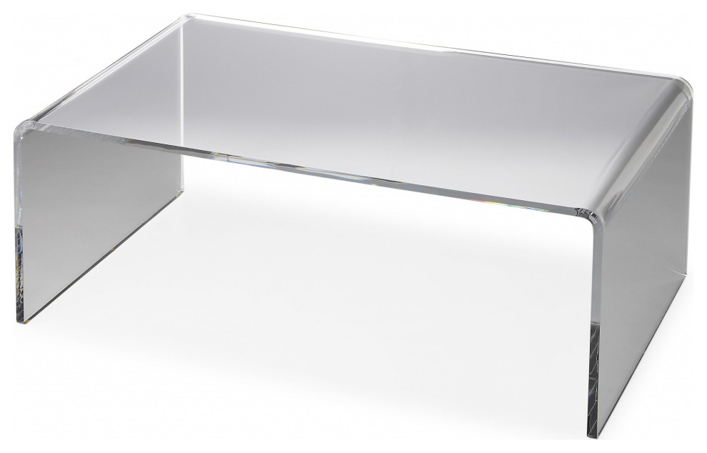 Clear Acrylic Coffee Table Contemporary Coffee Tables by Global