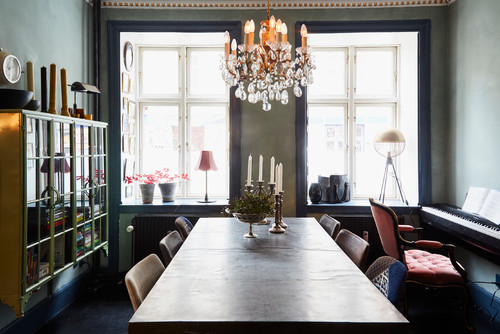 eclectic dining room interiors