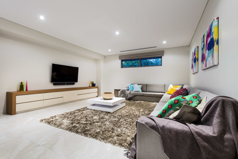 Design ideas for a contemporary home design in Perth.