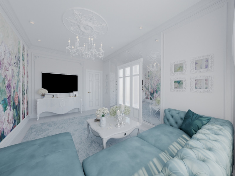 Легкий, воздушный интерьер квартиры в Москве