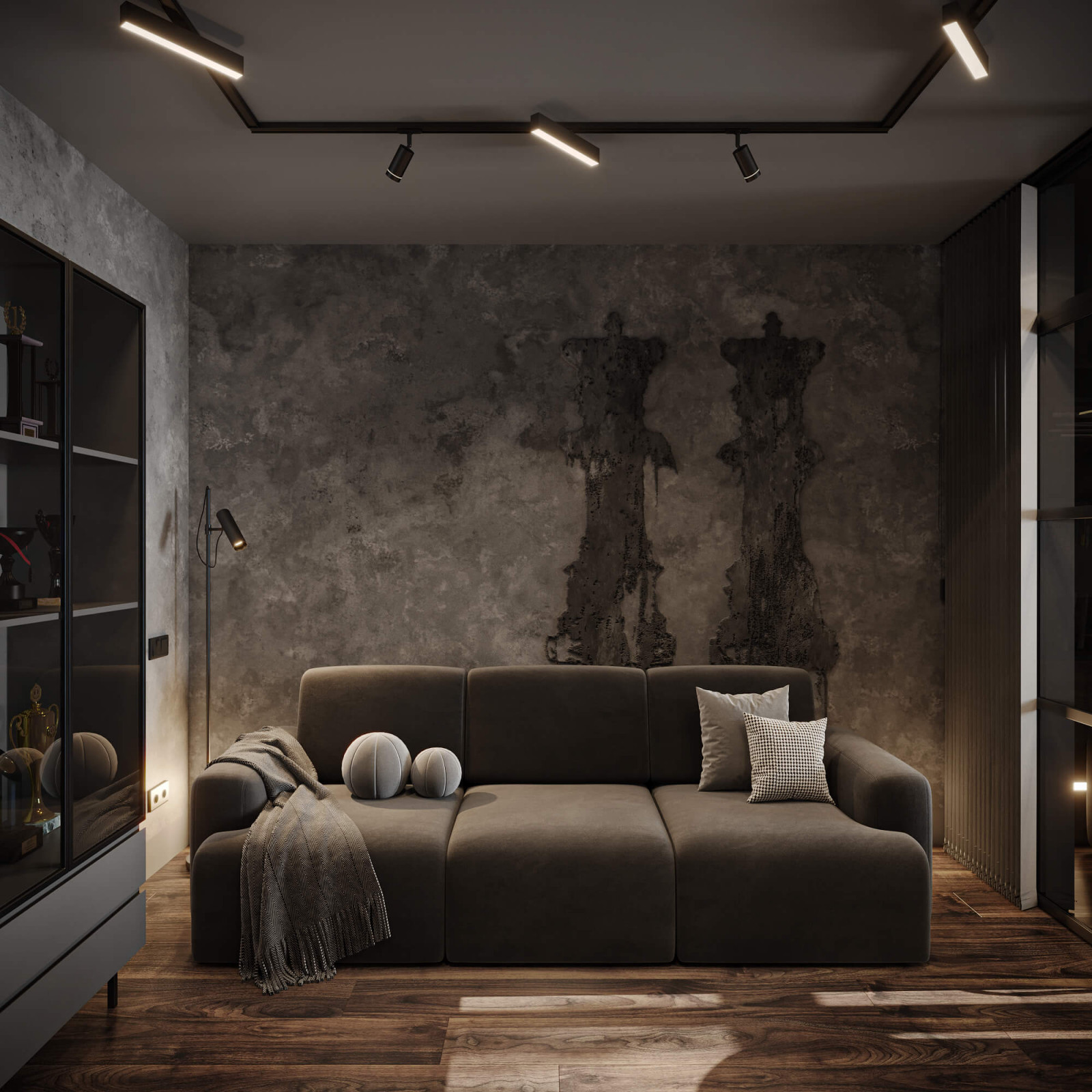 Квартира 93 кв.м. г. Калининград   Гостиная-Кабинет