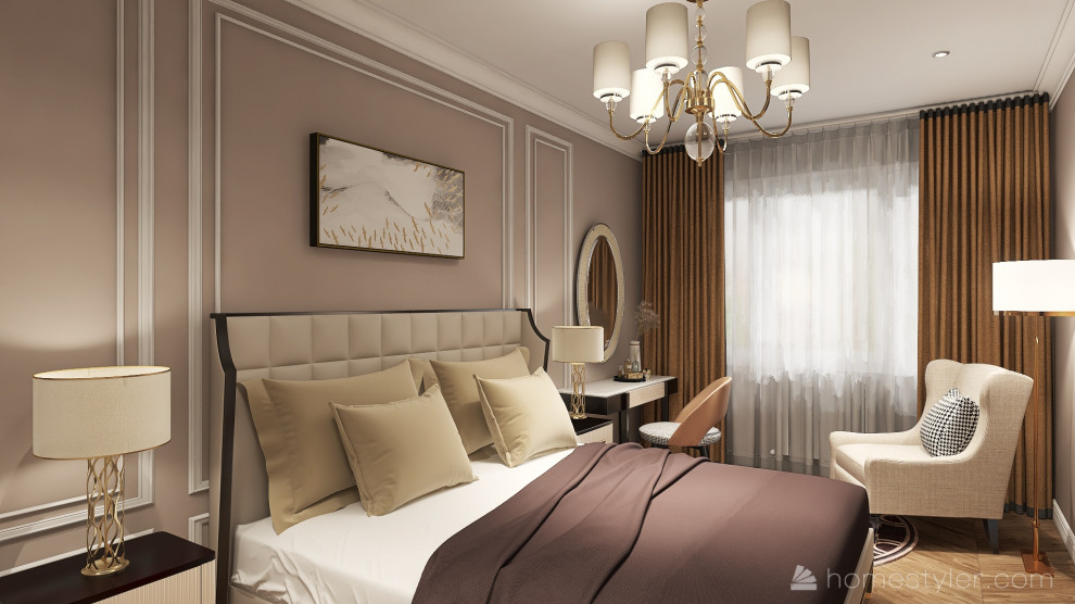 Проект  для молодой семьи в стиле неоклассика