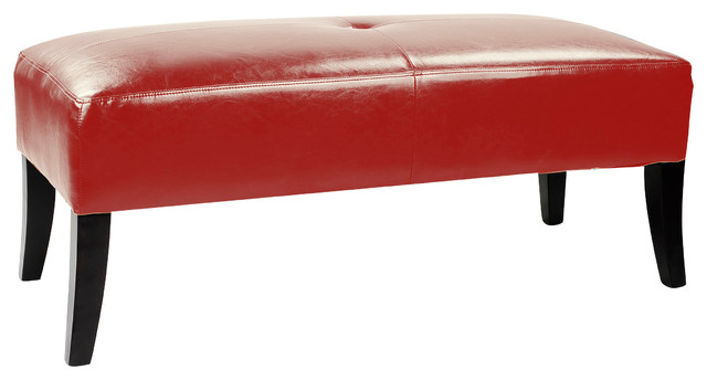 Corliving Antonio Bench Contemporary Upholstered Benches By