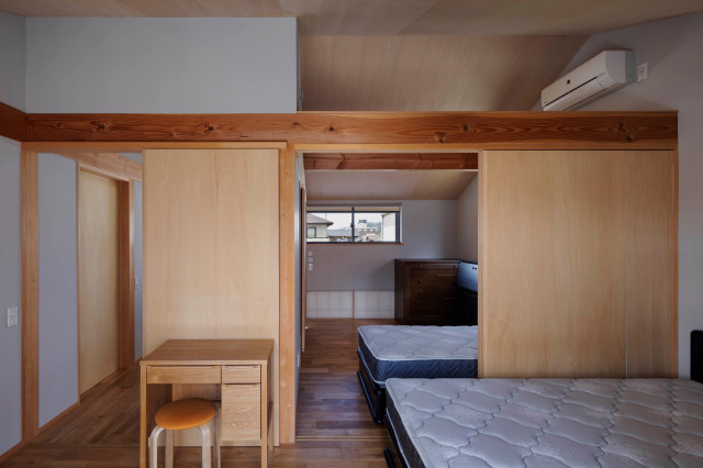 寝室 japanisch-modern-schlafzimmer
