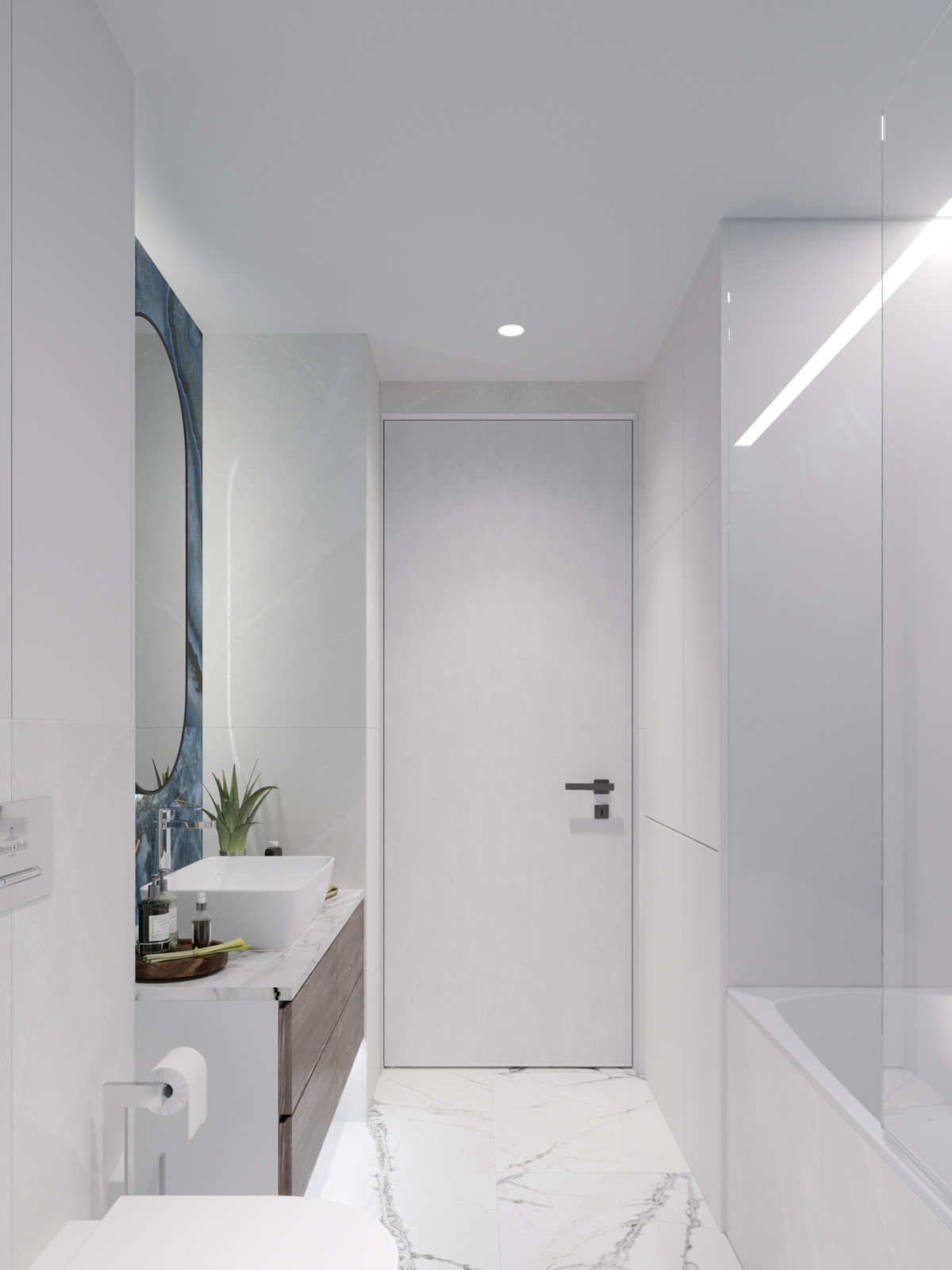 Ванная ЖК Татьянин Парк "Сапфировая нега"