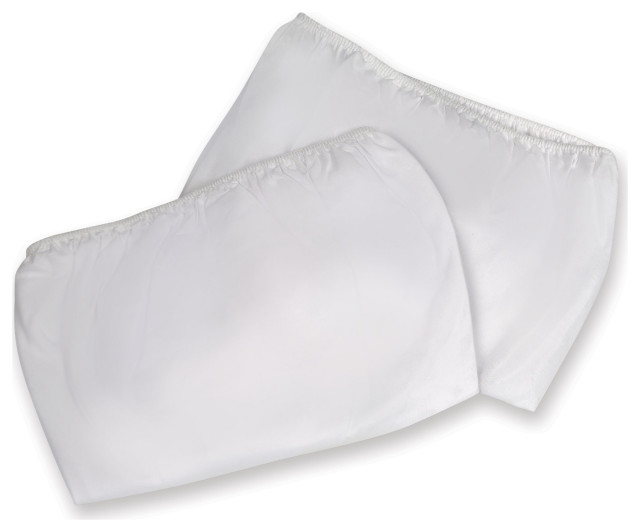 Fitted Sheets For WickerLook Woven Baby Moses Baskets, Set of 2, White