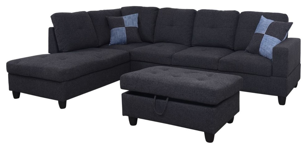Linen L Shape Sectional Sofa Set With Storage Ottoman Transitional Sofas By G Furniture Inc Houzz - Dover Convertible Sectional Sofa Bed Linen L Shape Sectional Sofa Set With Storage Ottoman Transitional Sofas By G Furniture Inc Houzz - Dover Convertible Sectional Sofa Bed