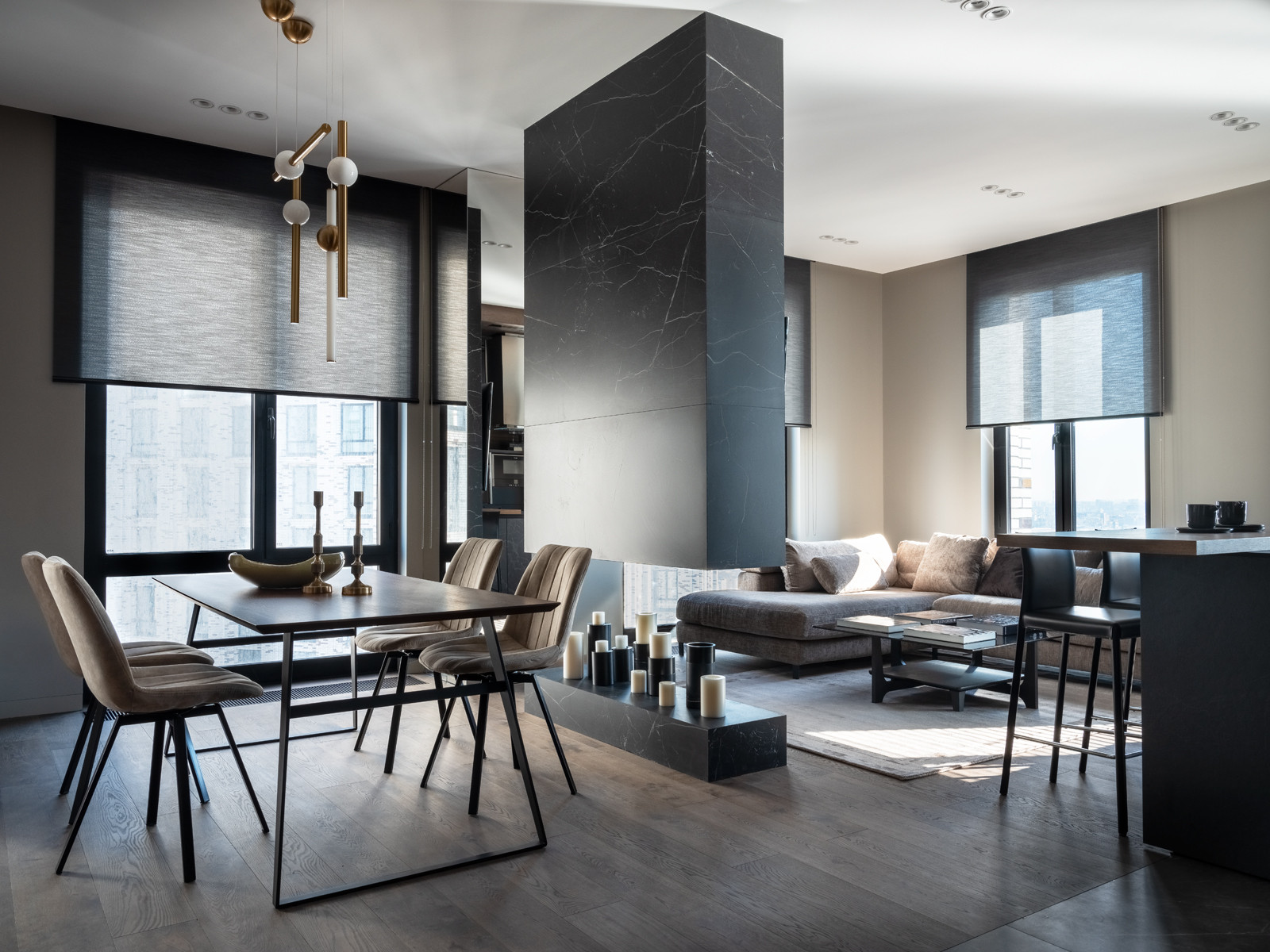 Реализованный проект квартиры 90м2 в ЖК Пресня сити