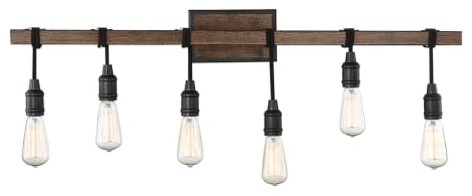 Savoy House Burgess Six Light Bath Bar 8 993 6 41 Industrial