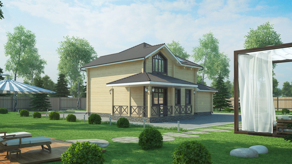 Жилой дом из клеёного бруса