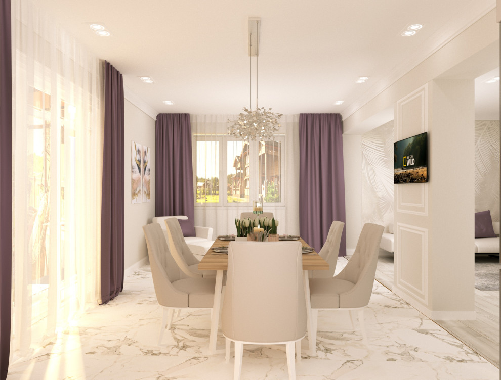 Интерьер коттеджа. Кухонная зона