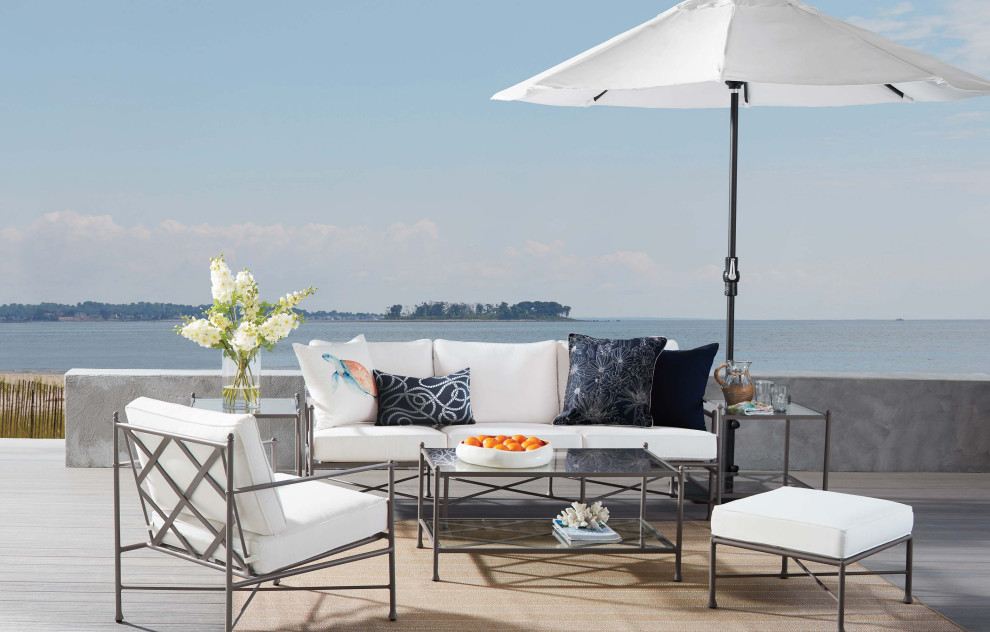 Inspiration for a coastal deck remodel in New York