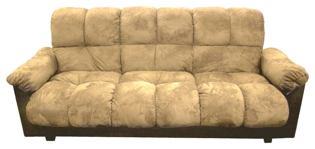London Storage Futon Sofa Bed With Champion Fabric Transitional London Storage Futon Sofa Bed With Champion Fabric Beige