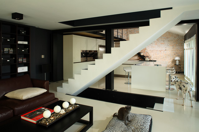 A Residence moderno-escalera