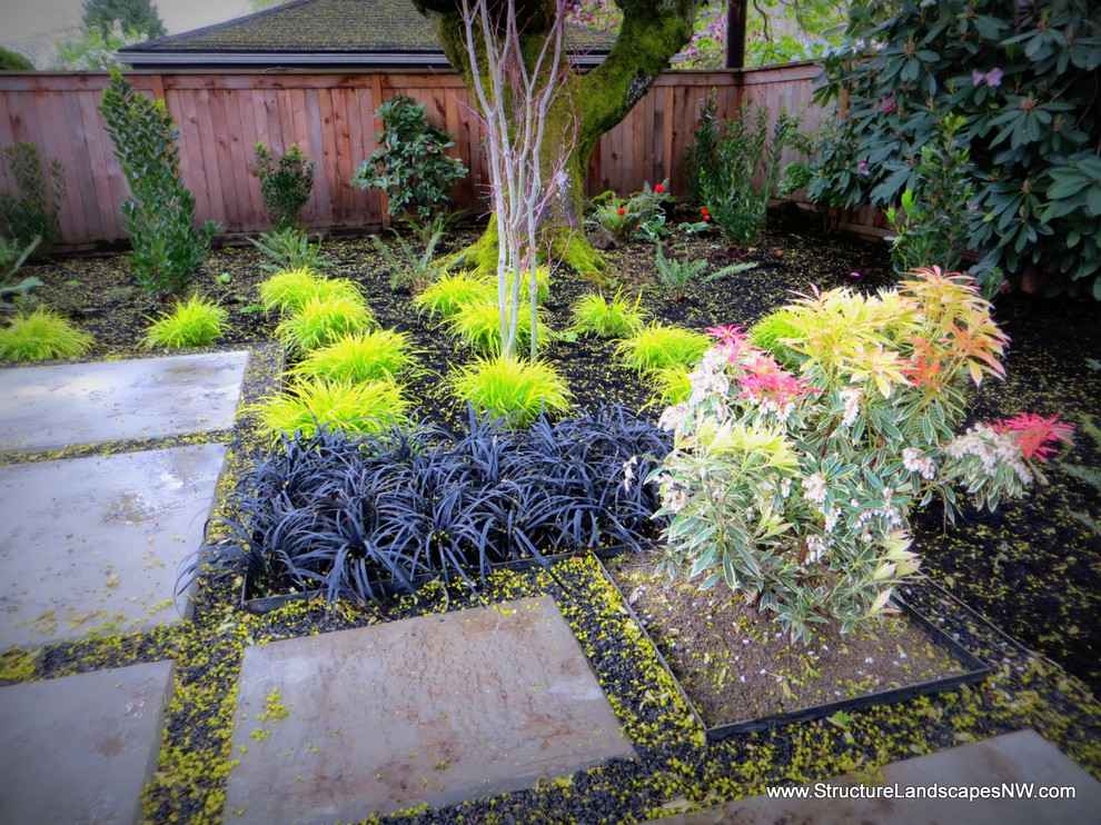 Photo of a modern garden in Portland.