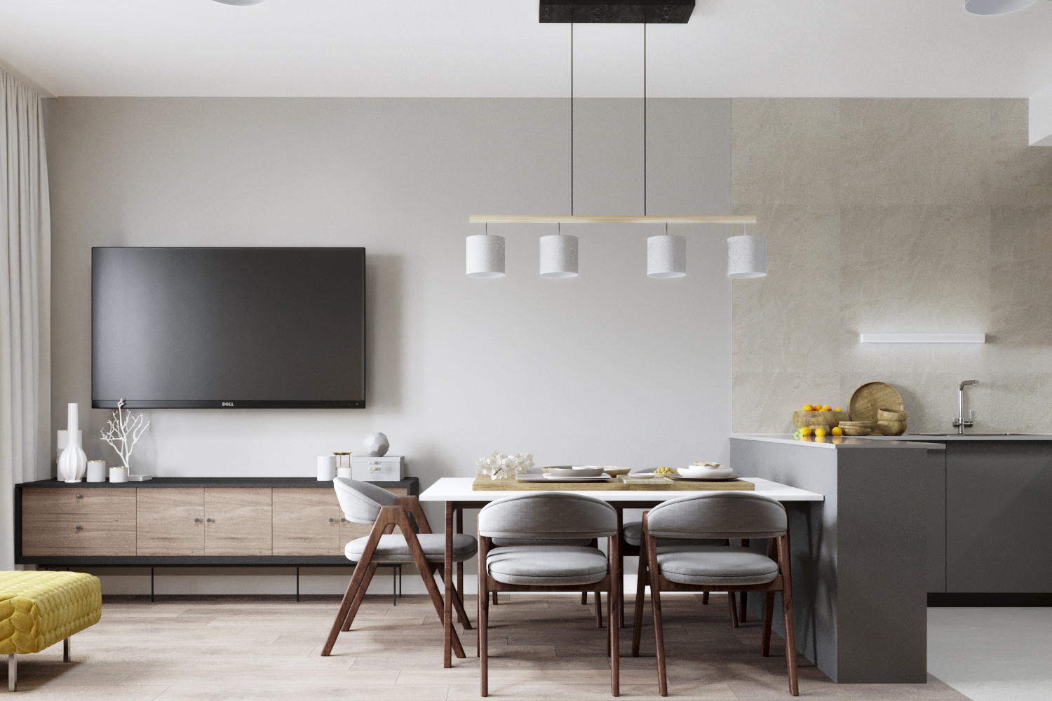 Квартира с цветом