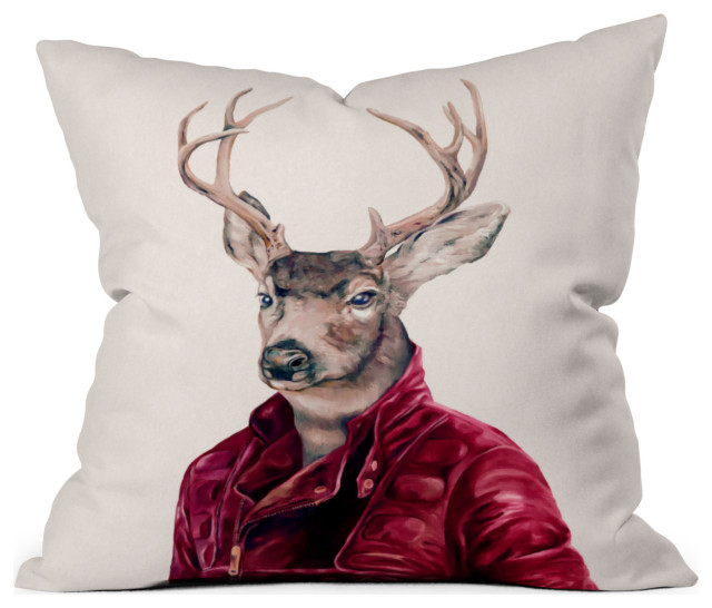 Animal Crew Red Deer Outdoor Throw Pillow, 20"