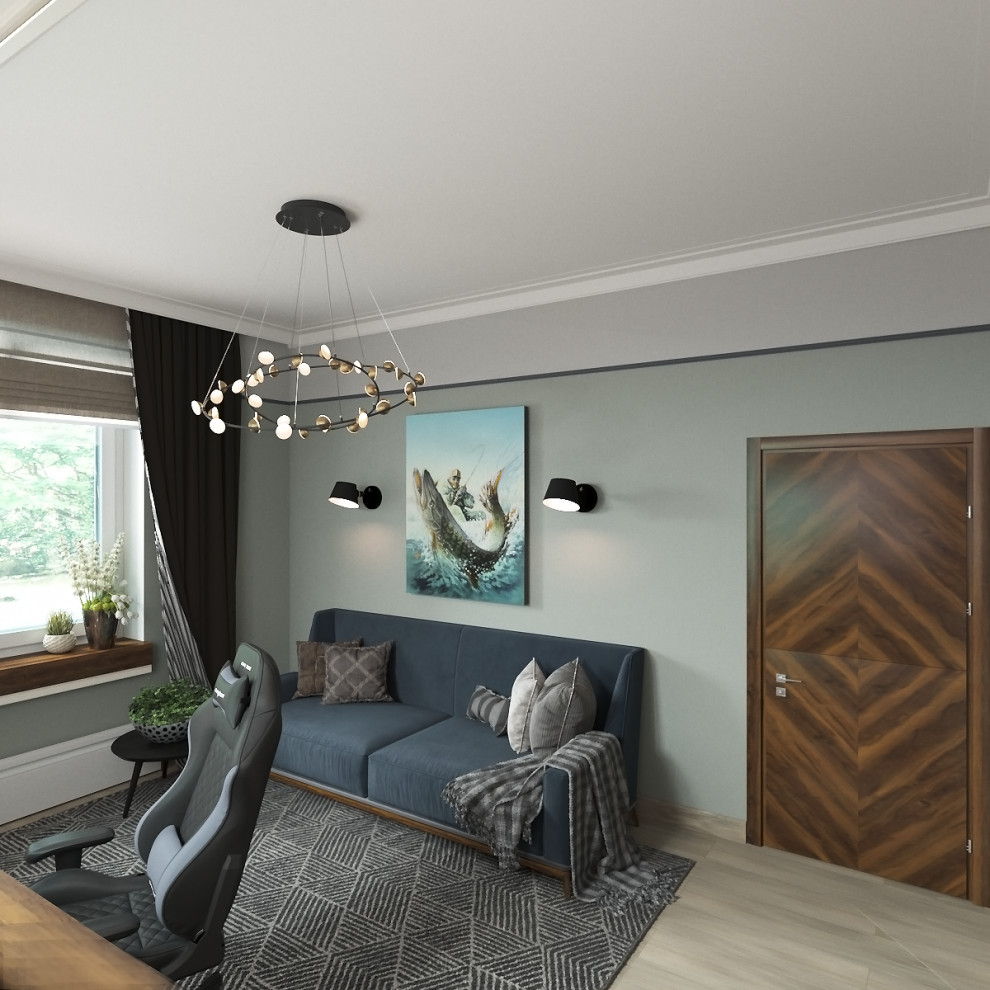 Двухэтажный дом с мансардным этажом