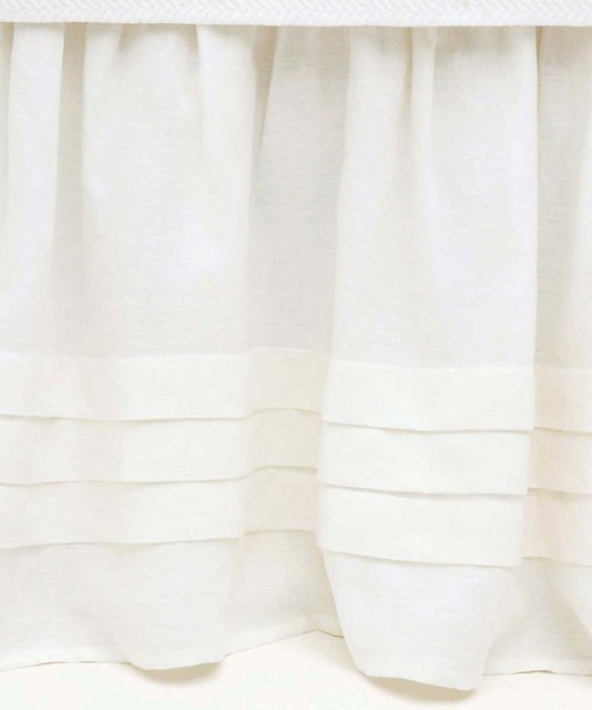 Pleated Linen Bed Skirt