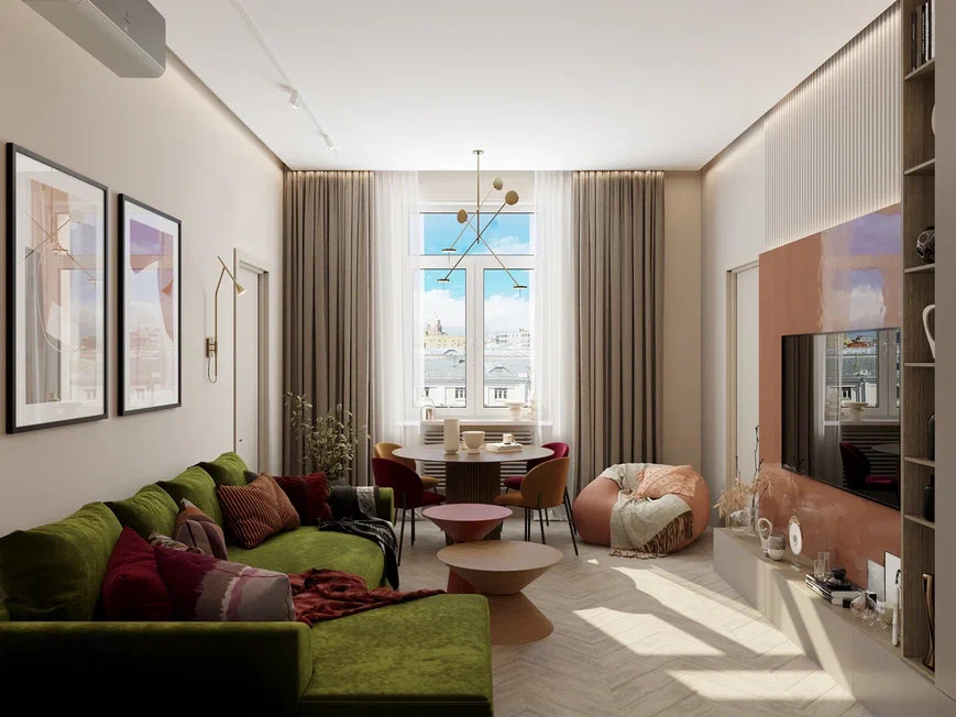 Ремонт квартиры для семьи с двумя мальчиками и бабушкой