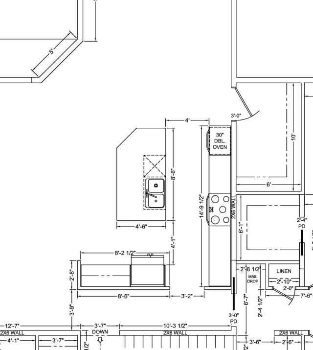 refrigerator/oven/cooktop all on same wall?
