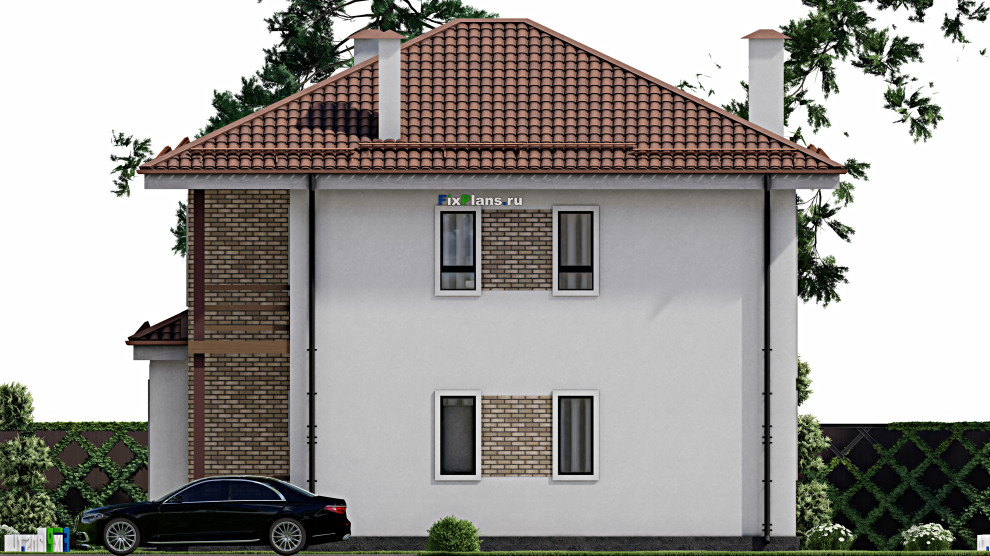 Проект двухэтажного дома 12х13 м S202м2 F-8684