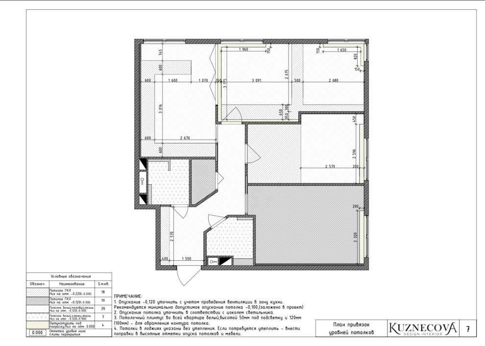 Дизайн проект квартиры 85 кв.м.