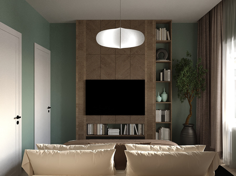 Спальня с японским акцентом.