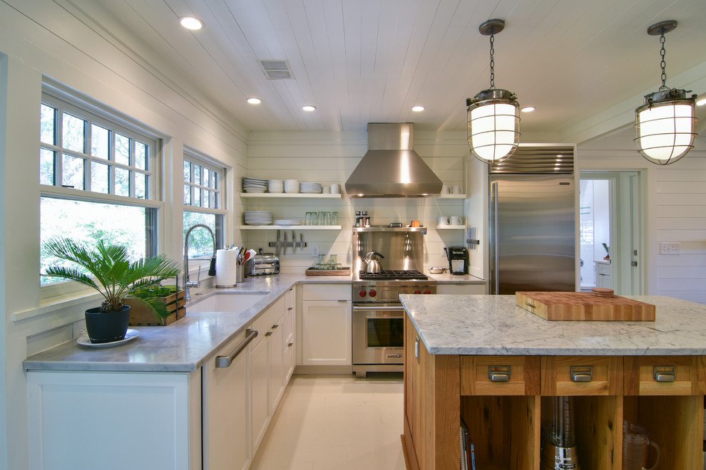 Design ideas for a coastal kitchen in Charleston.