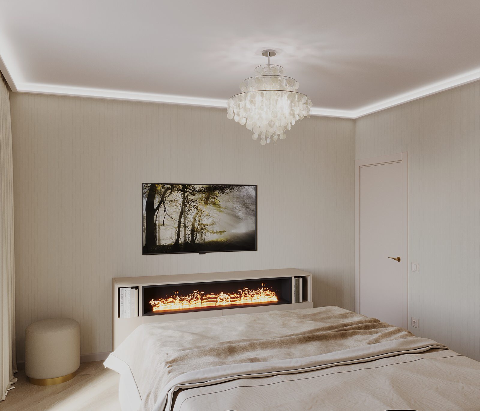 Интерьер 4-ёх комнатной квартиры_ "ПРИТЯЖЕНИЕ МАГМЫ"