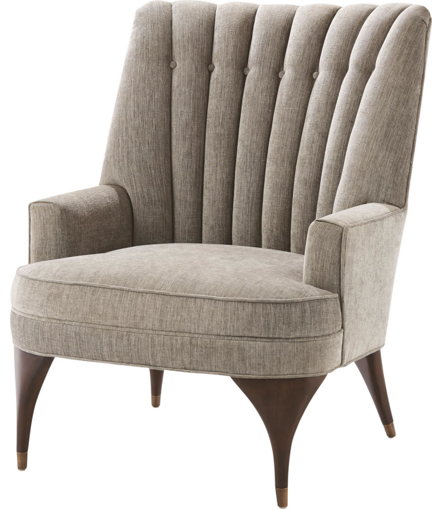 Duncan Chair - Oiled Walnut, Pale Grey