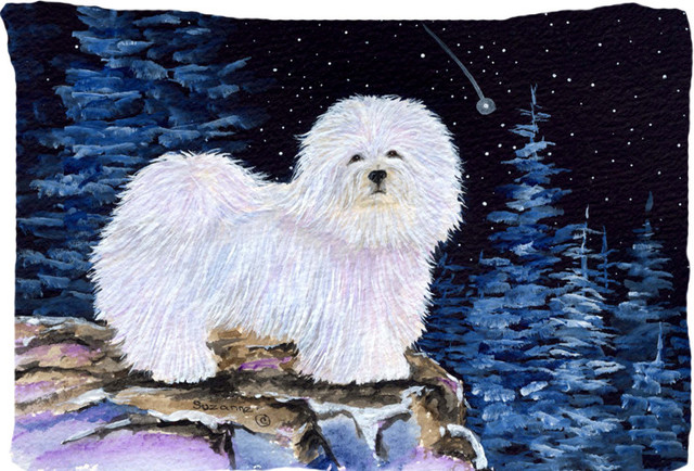 Starry Night Coton De Tulear Moisture Wicking Fabric Standard Pillowcase Traditional Pillowcases And Shams By The Store