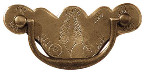 Qa 2x 3 Early Queen Anne Drawer Pull With Msf Posts Antique