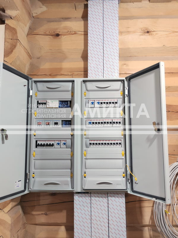 Инженерные системы для двухэтажного дома из бруса