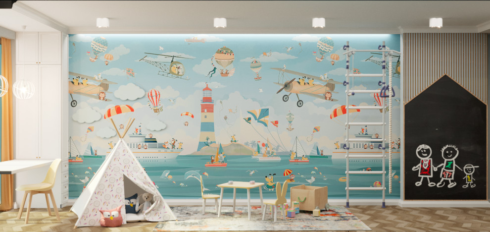 Проект интерьера двухэтажного дома