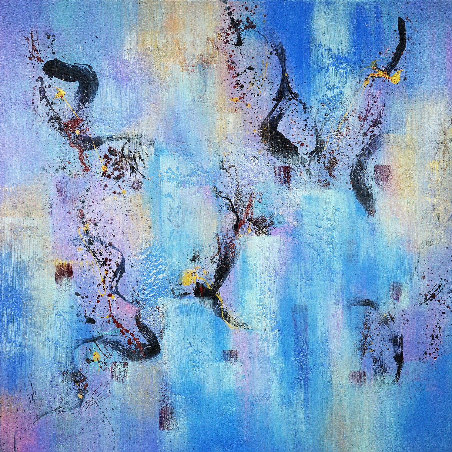 Высокий полёт 90х90 см, акрил на холсте