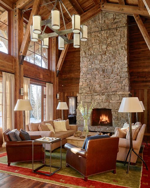 FORESTED RETREAT - Rustic - Living Room - by WRJ Design