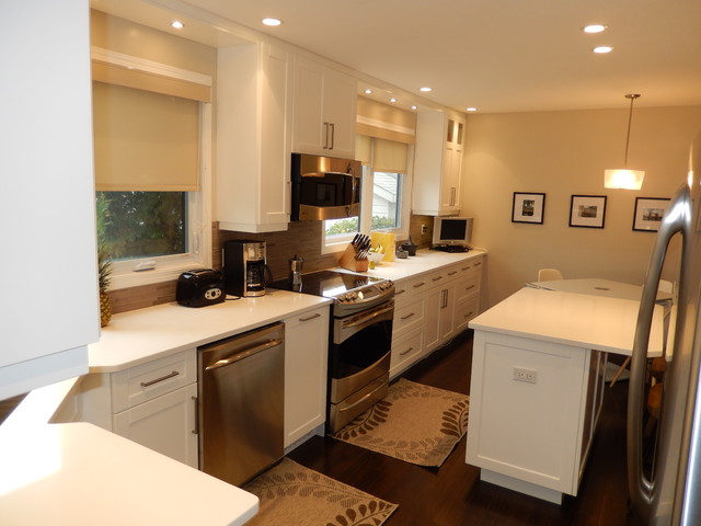 Transitional - White Lacquer transitional-kitchen