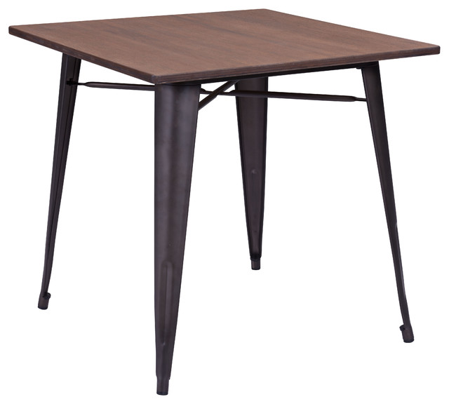 Olympia Dining Table Industrial Tables By Zuo Modern Olympia Dining Table Rustic Wood