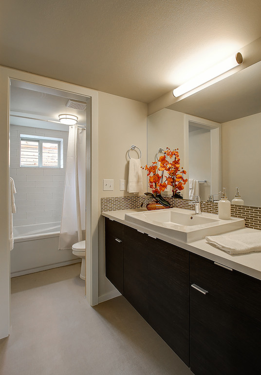 Inspiration for a transitional bathroom remodel in Seattle