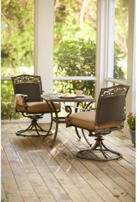Martha Living Patio Tables Miramar Ii 3 Piece Bistro Martha Living Patio Tables Miramar Ii 3 Piece Bistro Set With Tan