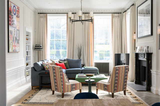 Heriot Row, Edinburgh transitional-living-room