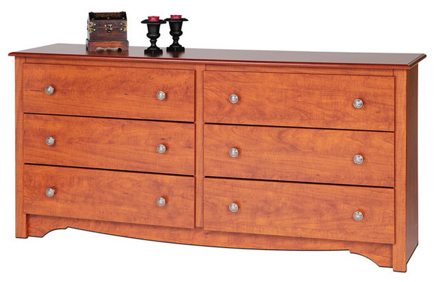 Prepac Monterey 60 6 Drawer Dresser Traditional Dressers By