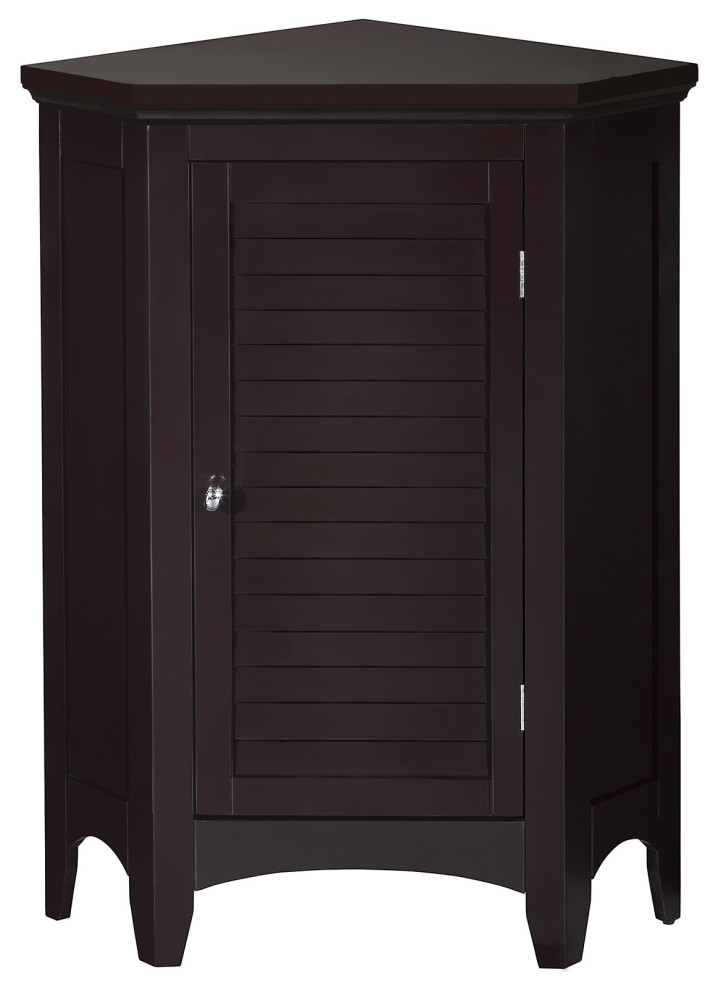 Wooden Bathroom Corner Stand Storage Transitional Bathroom