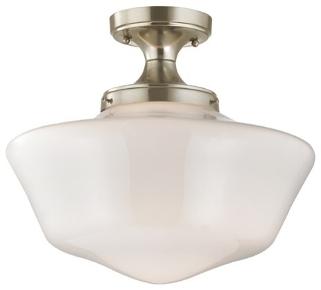 Wide Schoolhouse Ceiling Light, 16